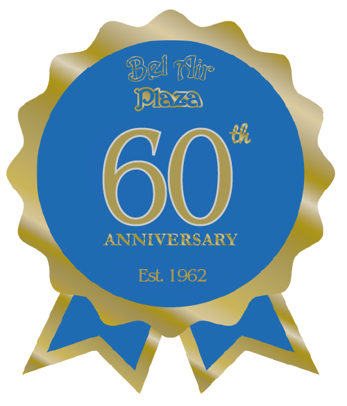 bel air 60th anniversary badge